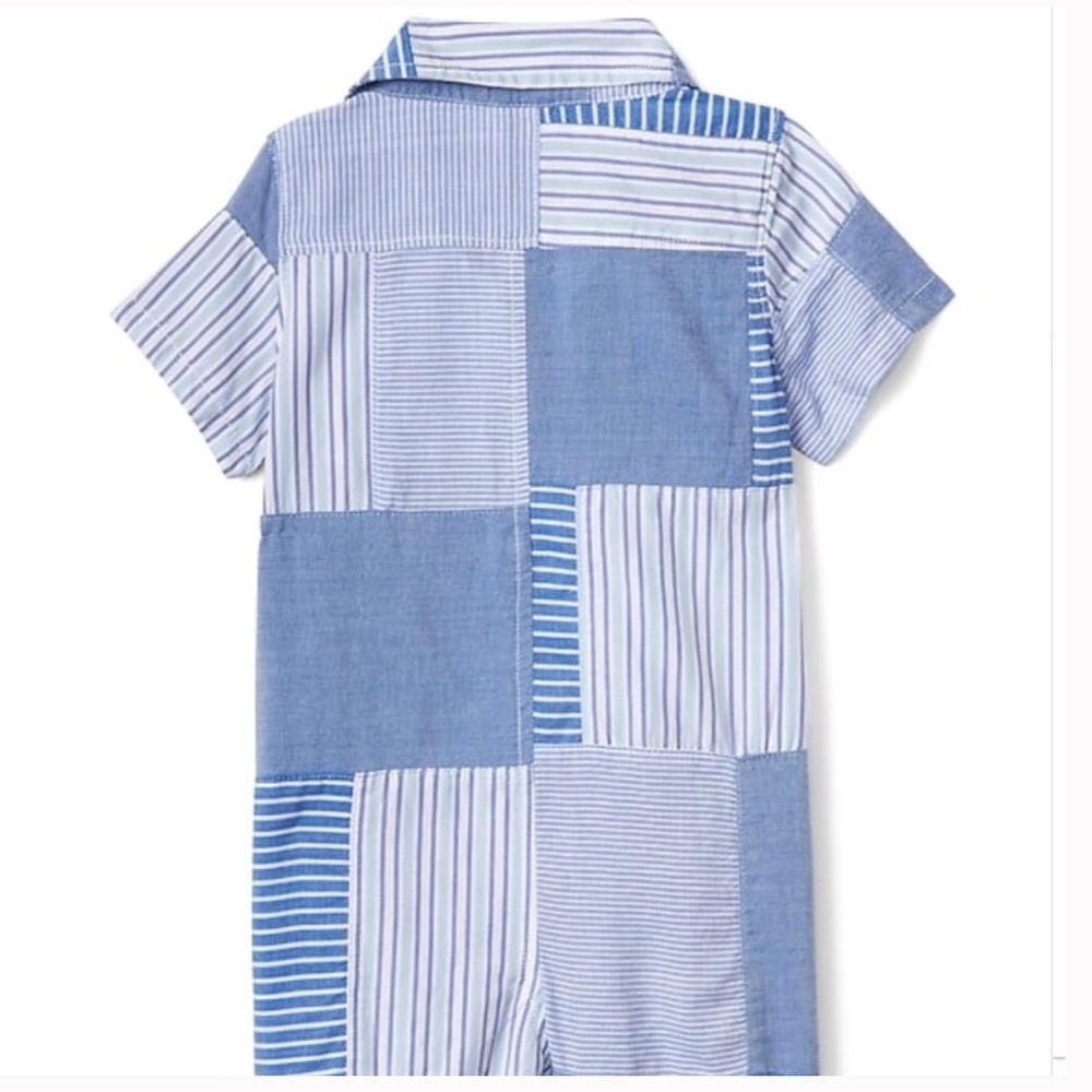 Gap Boys 0 3 6 12 Month Plaid Shorts Romper - Picture 6 of 7